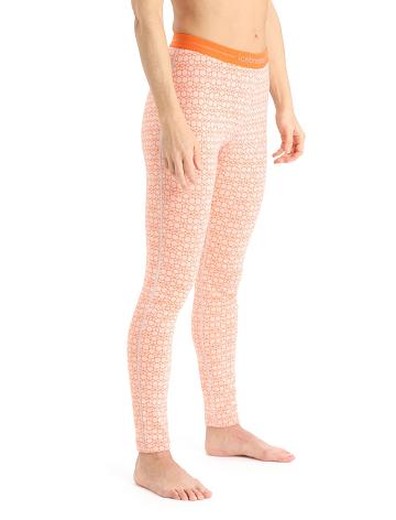 Dámské Jeden kus a sady Icebreaker Merino 250 Vertex Leggings Alpine Geo Bílé | CZ 1156RVDW